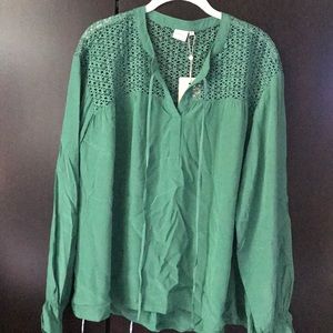 Sea foam green Milanie Blouse by Cream Clothing.